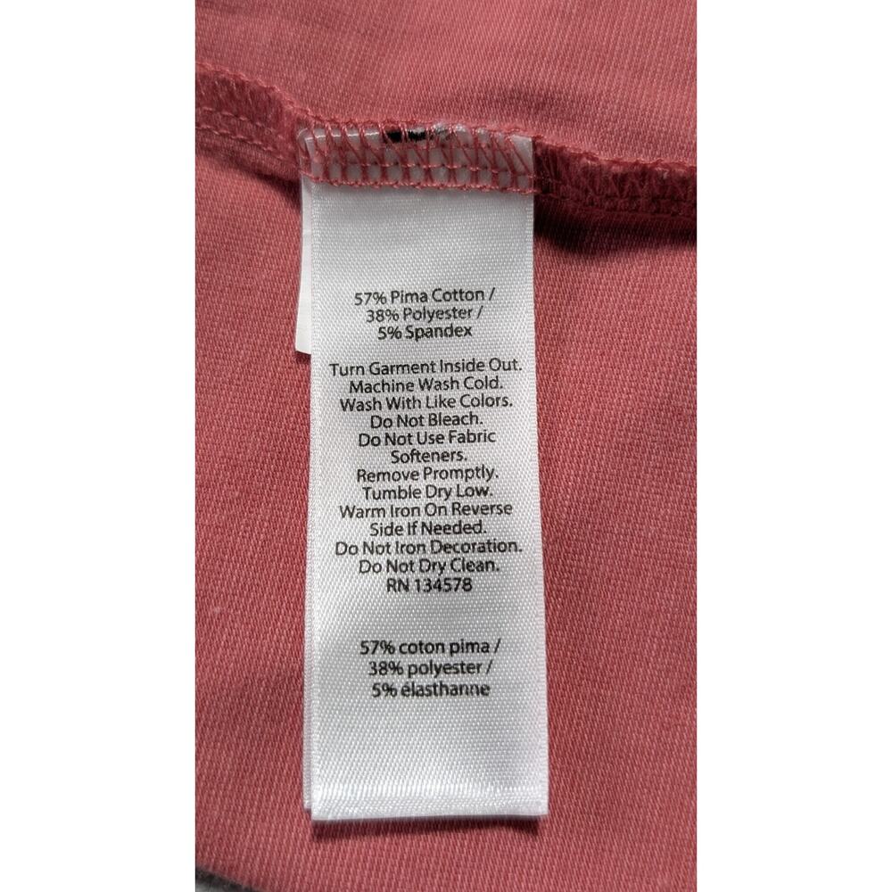 Vineyard Vines Edgartown 1/4 Zip Pullover Men's Size L Coral Pima Cotton Blend - Picture 7 of 11
